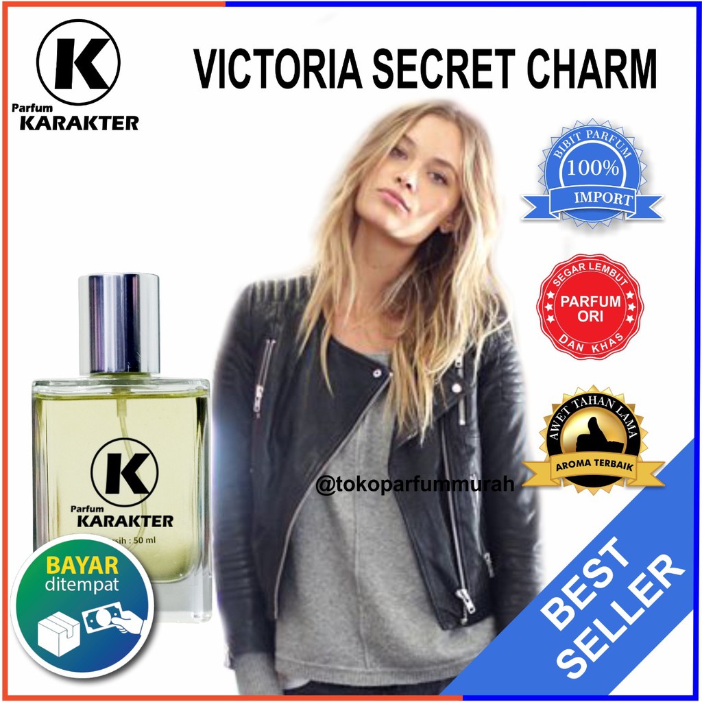 Bisa Cod | Parfum Cewek Victoria's Charm  Bibit Parfum Import Wangi &amp; Tahan Lama  Kemasan 50ml