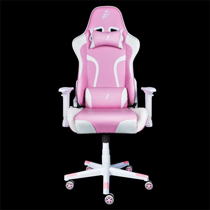 1STPLAYER GAMING CHAIR FD-GC1 - PINK WHITE - All Steel Skeleton