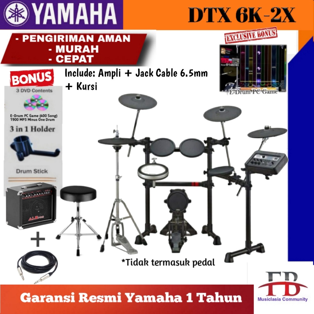 Drum Elektrik Yamaha DTX6K2-X  / DTX6K2X / DTX 6 K2X / DTX6 K2X / DTX6K2 X / DTX 6K2 X / 6K2 / 6K2X 
