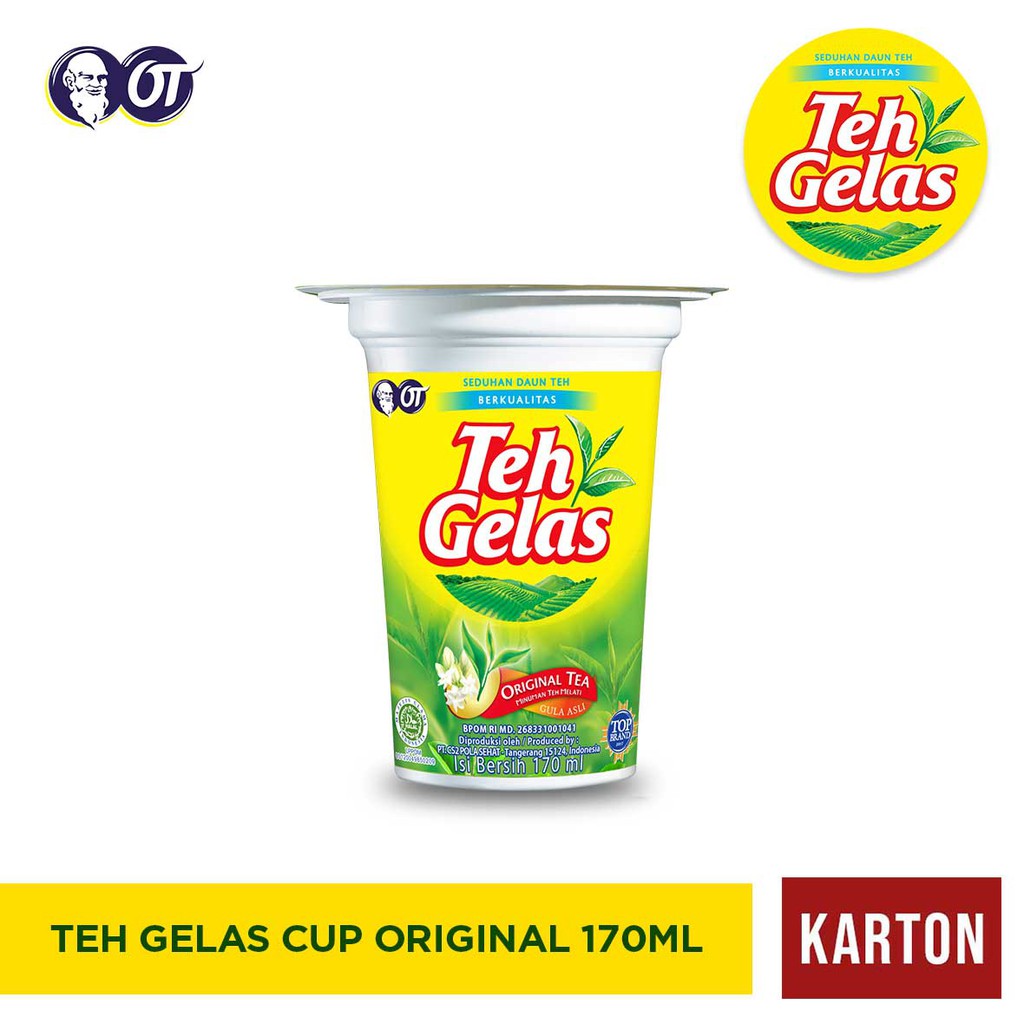 Jual Teh Gelas Cup Original Tea 170 Ml X 24 Pcs Shopee Indonesia 5341