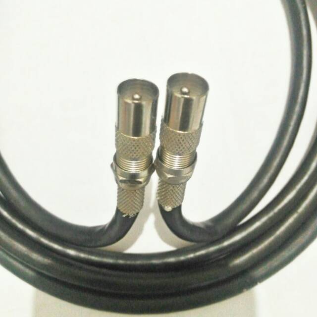 kabel antena jek - jek tv coaxial cable male to male 2 meter