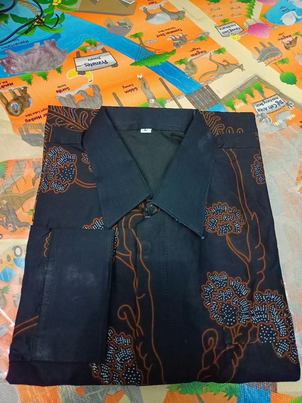 Kembar Siam Kemeja Batik Pria Full Furing Katun Sragenan