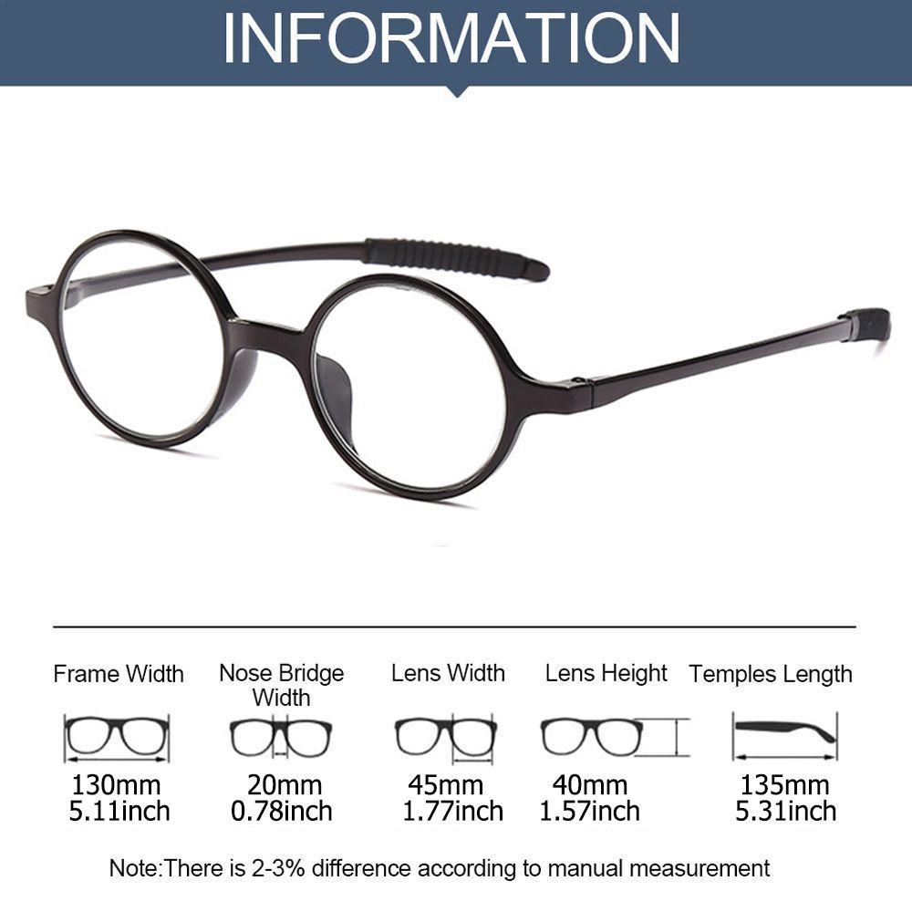 R-flower Kacamata Baca Fashion Bingkai Bulat Vision Care Sight Eyewear