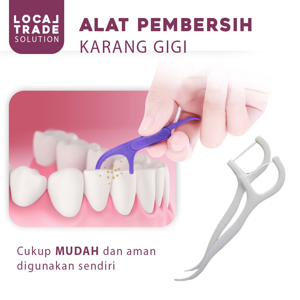 Dental Floss Toothpick Benang Tusuk Gigi 50 Pcs Alat Pembersih Karang Gigi Jigong