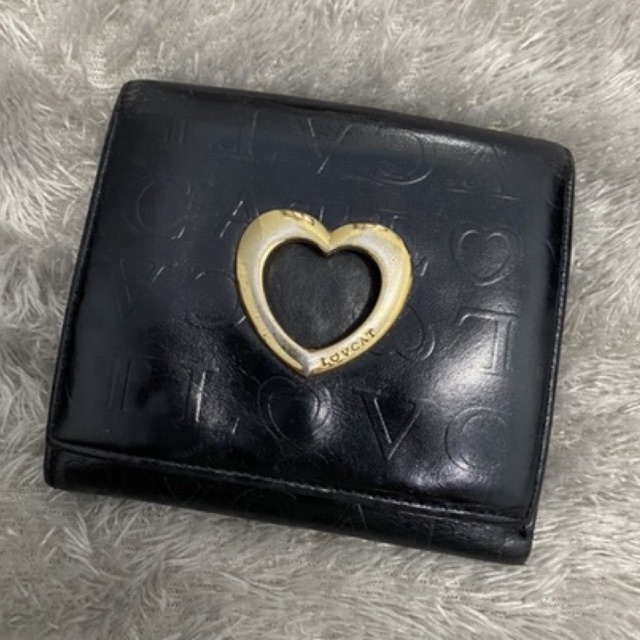 Dompet Lipat Mini Hitam Lovcat Preloved