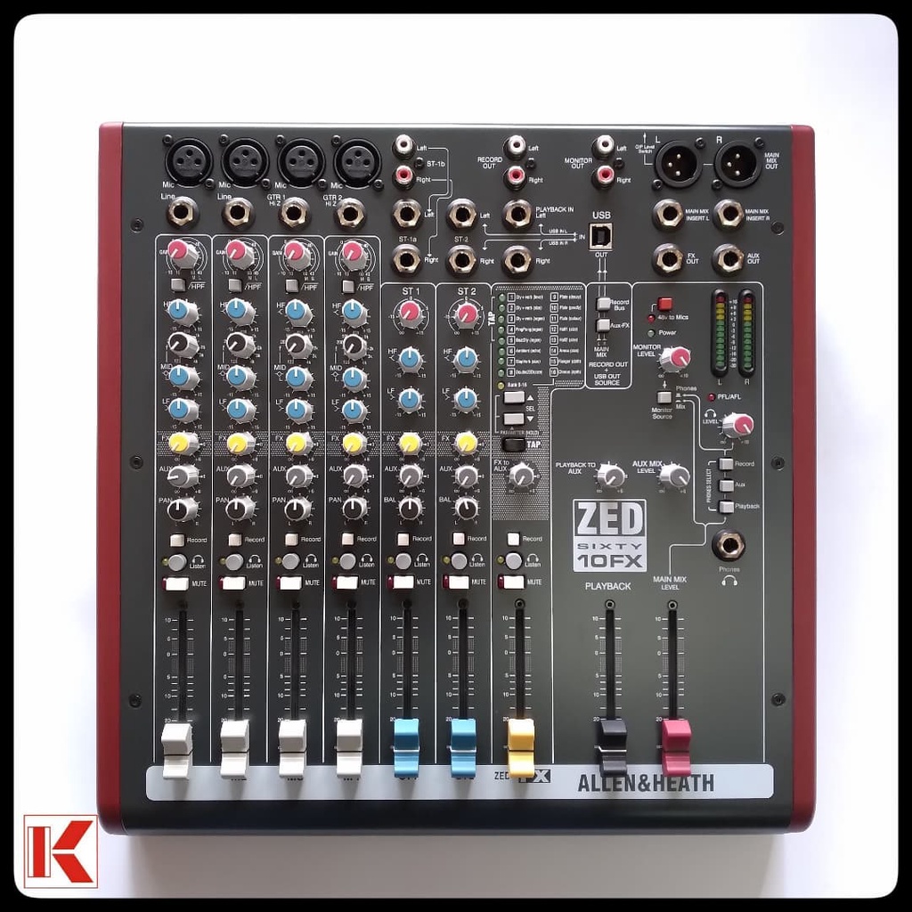 Mixer Audio Allen &amp; Heath ZED60 10FX ZED 60-10FX