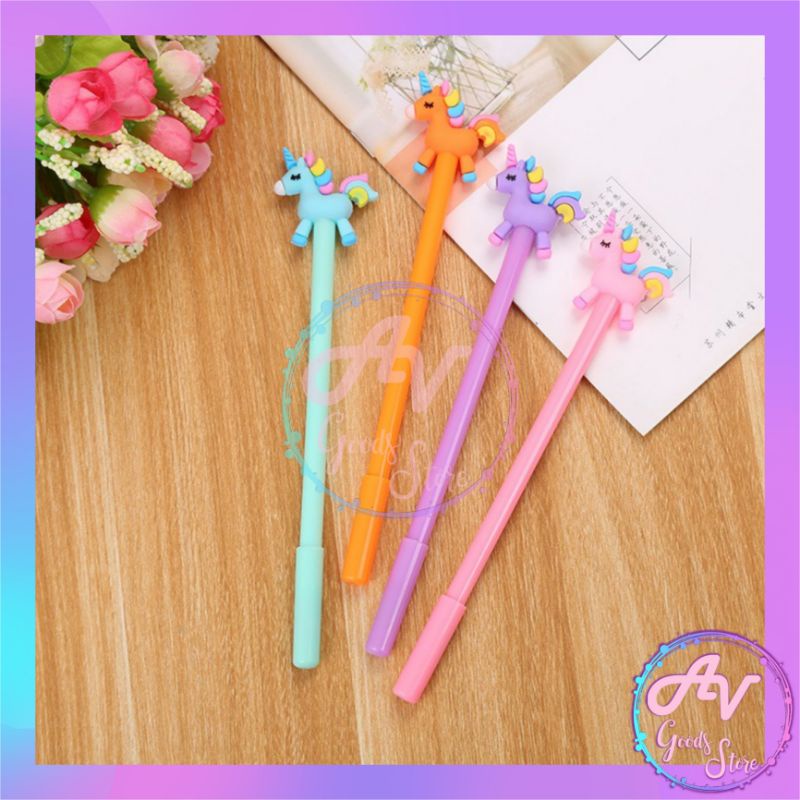 

1Pcs Pulpen Kepala Boneka Karakter / 1Pcs Ballpoint Gel Fancy Karakter Lucu