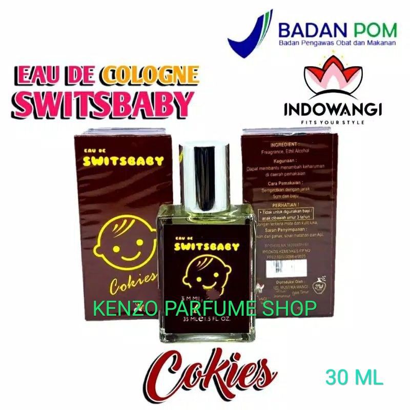 PARFUM SWITSBABY BOX COOKIES 30 ML BY INDOWANGI GRATIS POUCH DAN BER BPOM PARFUM SWITSBABY SWITSAL