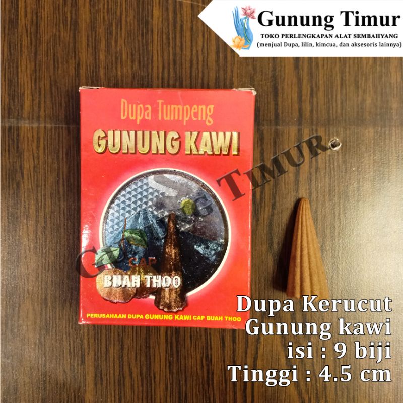 Dupa Kerucut Gunung Kawi / Incense Cone / Tumpeng Buhur Wangi Aromaterapi