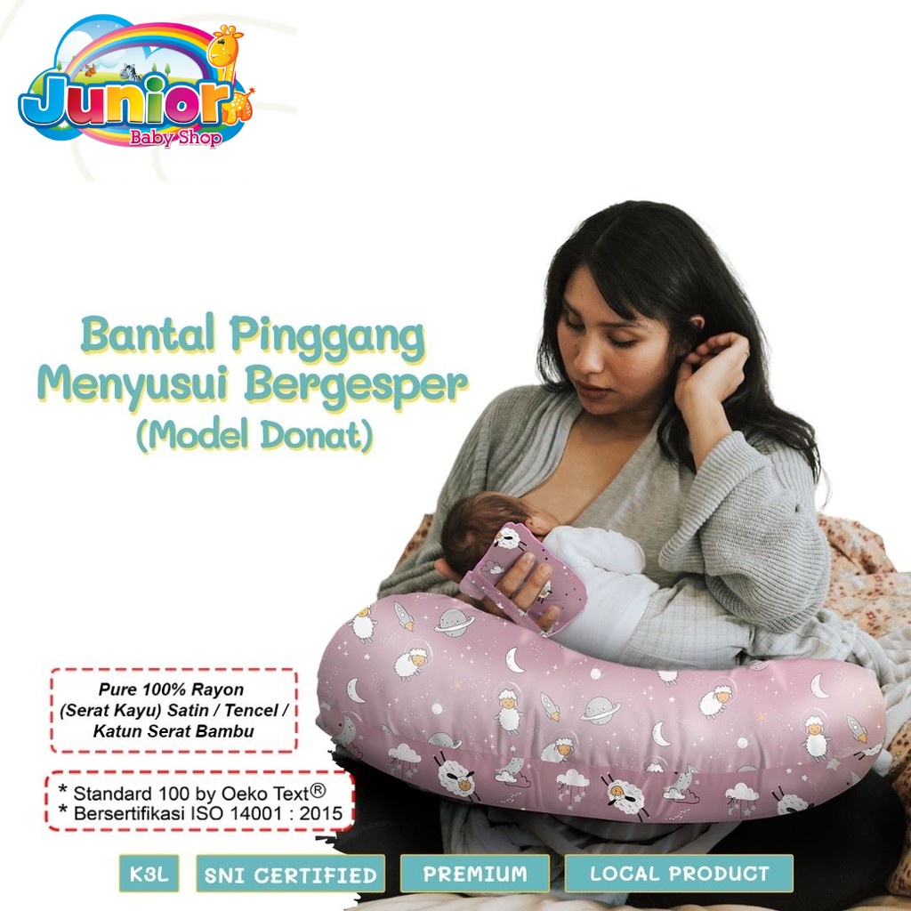 Belabebo Bantal Pinggang Meny Model Donat Gesper