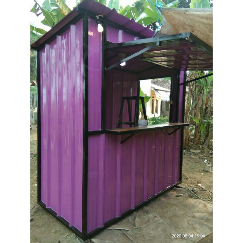 booth semi container