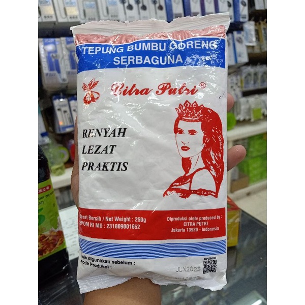 

Tepung Bumbu Goreng Serbaguna Citra Putri 250GR