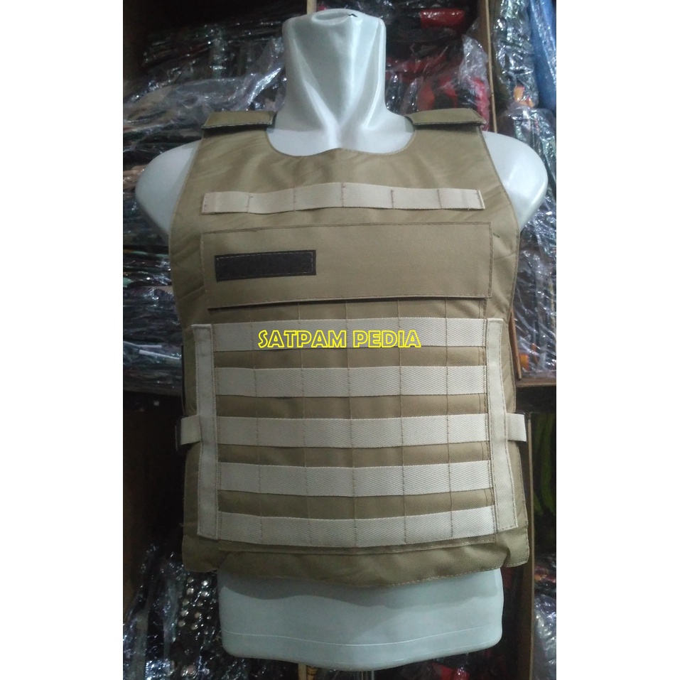 Rompi Vest Paintball Krem - Rompi Motor Krem