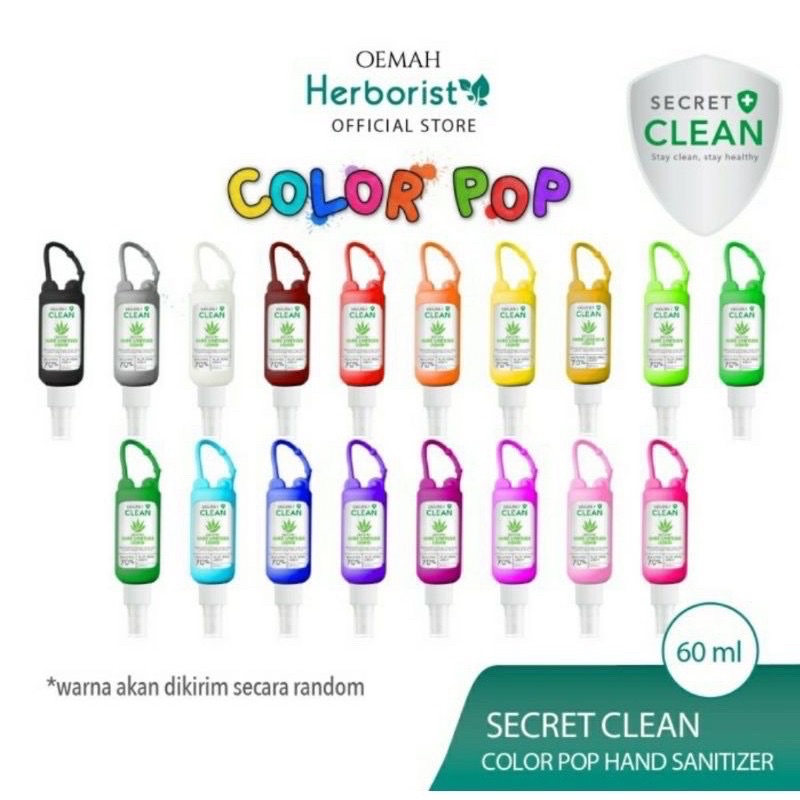 Secret Clean Hand Sanitizer Liquid 60ml Silicone Case / liquid gel 50ml silicone case