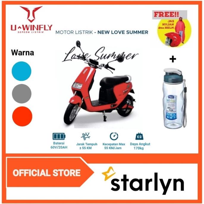 SEPEDA MOTOR LISTRIK UWINFLY NEW LOVE SUMMER DSF654654