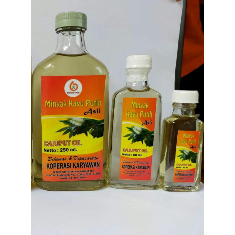 Minyak kayu putih perhutani ASLI 100% , 250 ml