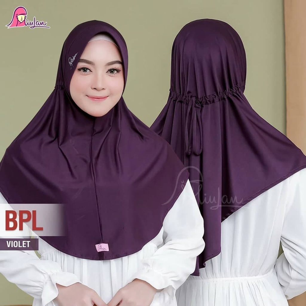 Hijab Serut Miulan Dewasa Bergo Plain Laura BPL L Seri 3 By Miulan Hijab