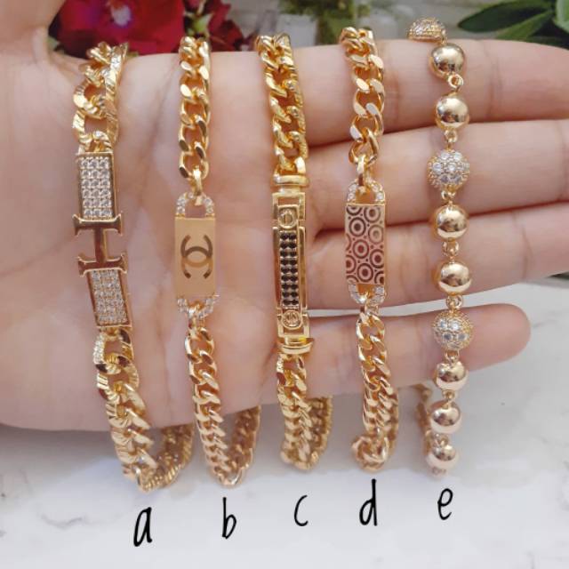 Gelang xuping gelang dewasa lapis emas 24k d014