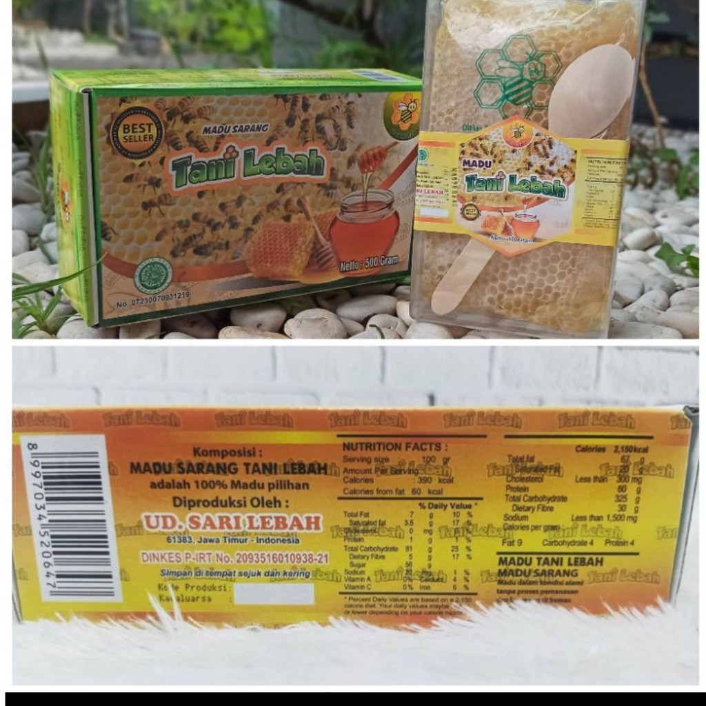

Madu Sarang Tani Lebah kemasan 500 gr