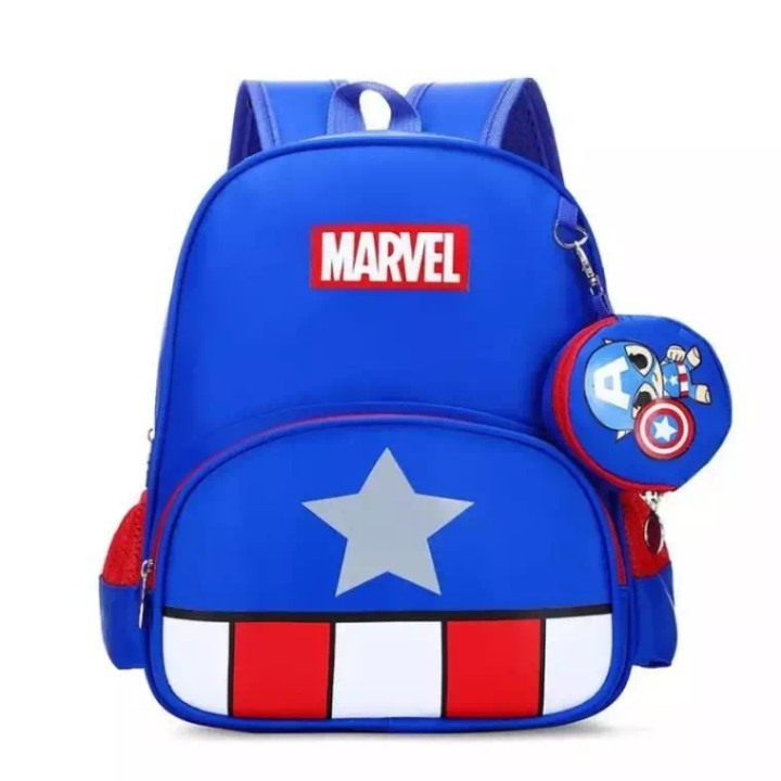 Tas Sekolah Anak Anak Laki Laki Laki2 Cowok Tk Sd Ransel Anak Karakter marvel Premium Murah