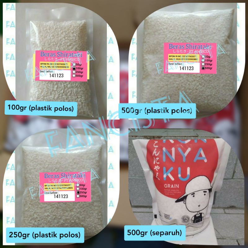 

Ambico Beras Shirataki 100gr 100 gr / 250gr 250 gr / 500gr 500 gr