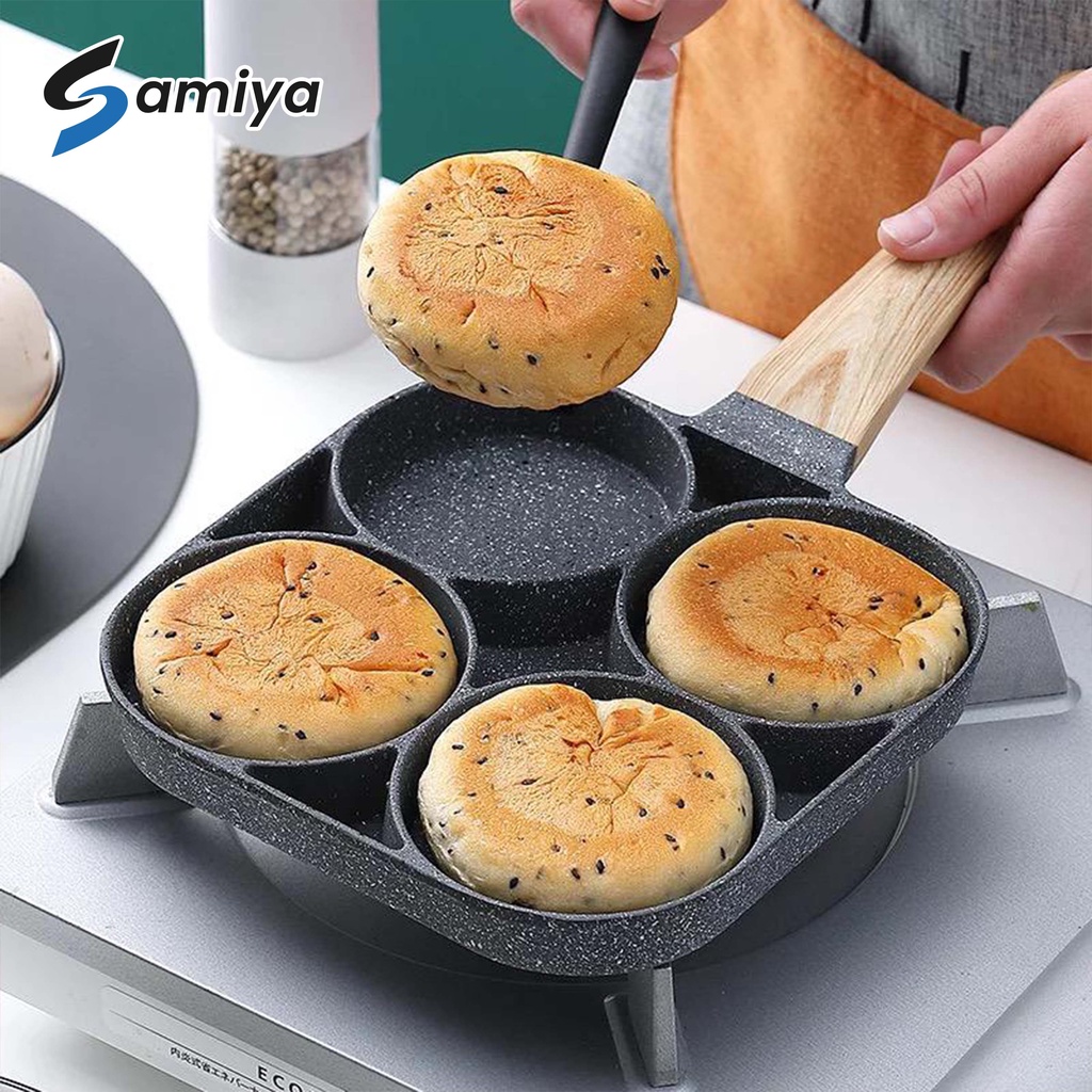 pancake frying pot pan / panci steak grill egg telur omelet pan breakfast / hamburger maker