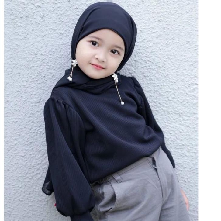 Murmer-- jilbab anak PASHMINA PLUS INNER ANAK 2in1 4-8 tahun ceruty babydoll komplit warna hijab ana