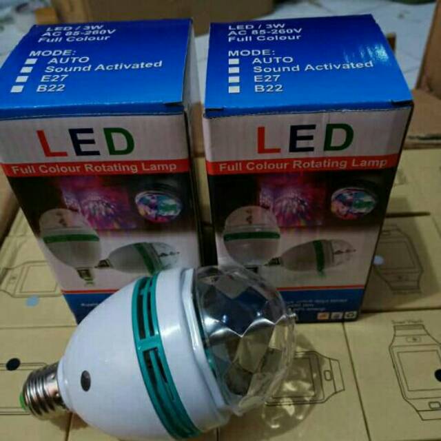 Lampu disco LED putar