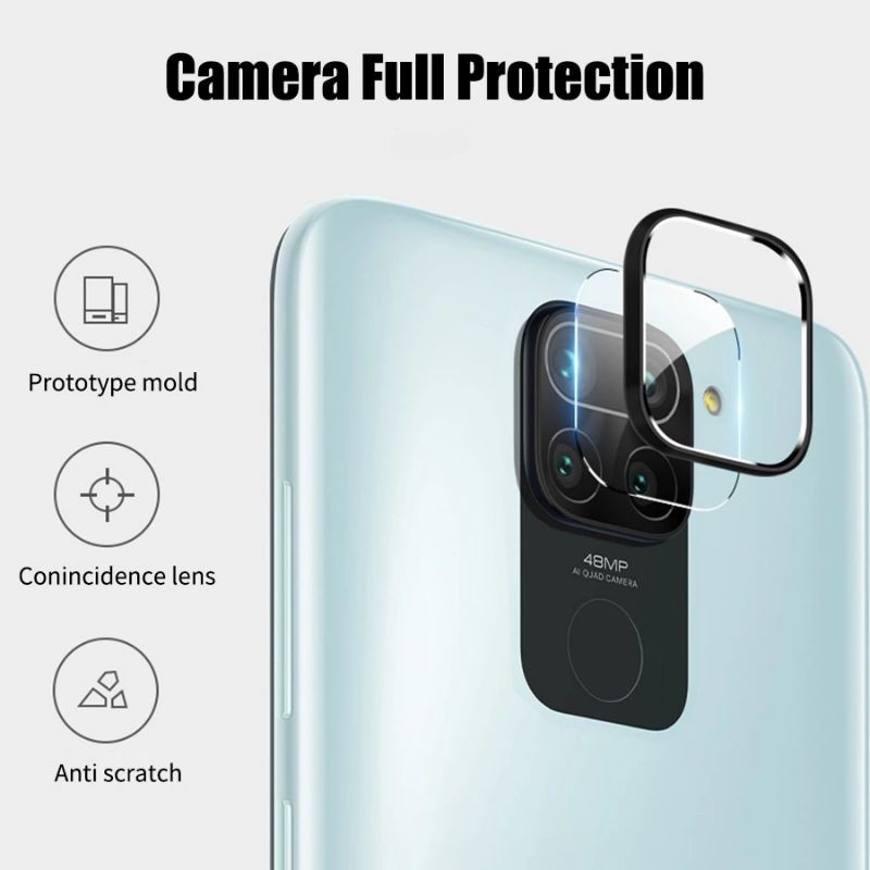 2IN1 - Ring Camera Anti Gores Kamera Xiaomi Redmi Note 9 - Note 9 Pro Lensa Protector Premium