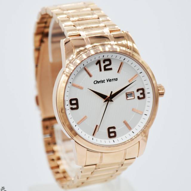 Jam Tangan Couple Christ Verra 71112G Rantai Original Murah