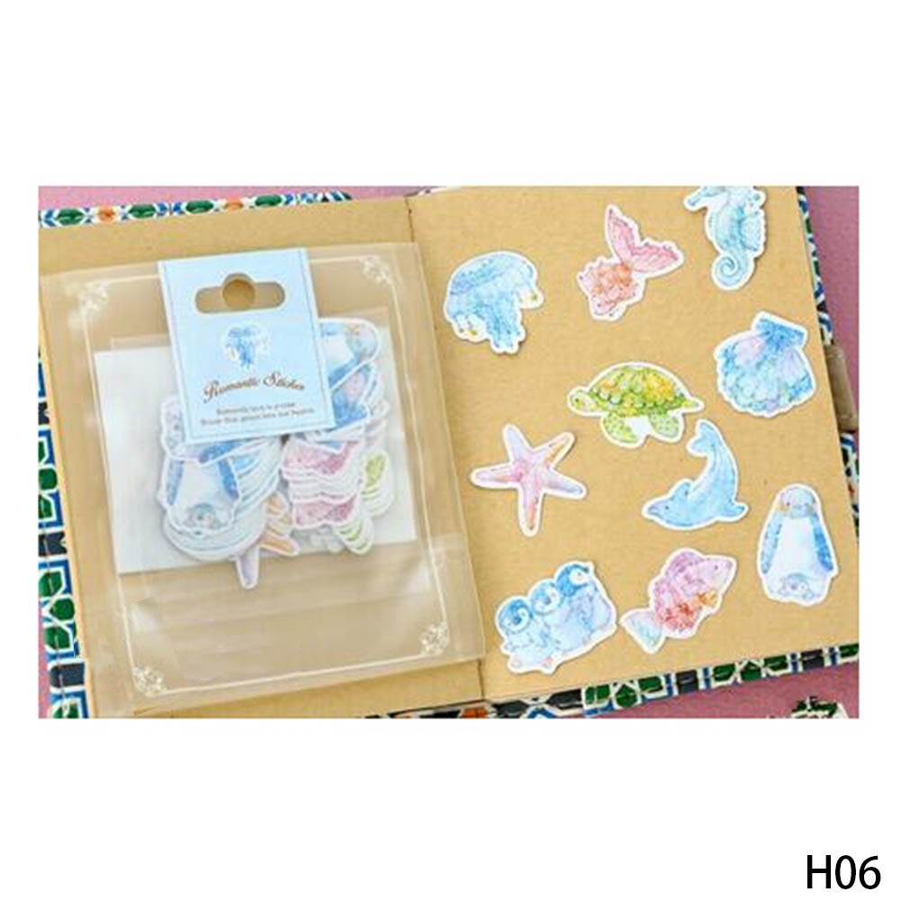 70Pcs Stiker Label Tag untuk Diary / Album / Scrapbook DIY