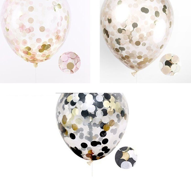 1pcs Random Color Balloon Confetti Latex Helium For Birthday Wedding Dance Halloween Party Decor