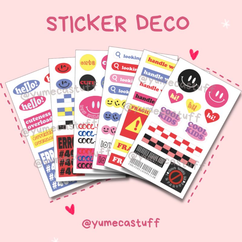 

(min co 15k) STICKER DECO COOL KIDS SERIES
