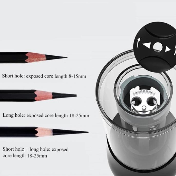 

TENWIN Adjustable Electric Pencil Sharpener Hand Crank Mechanical
