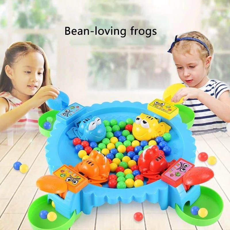 family Games HUNGRY FROG mainan kodok makan bola free dus