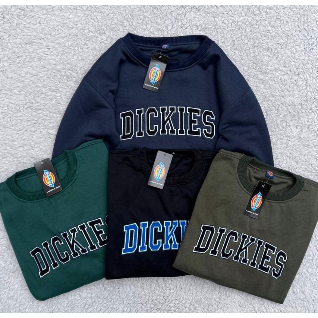 Sweater Crewneck Dickies Full Bordir  // Jaket Sweatshirt West Tokyo South North East Termurah