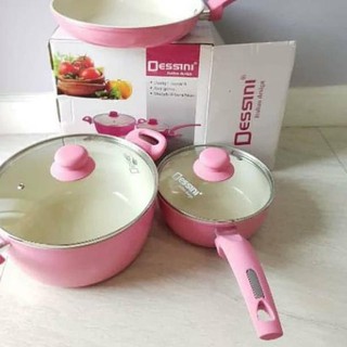 JO9 KiozOrenz Panci  Dessini  Set 5 Pcs Dessini  Cookware 