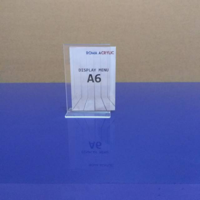 

Display menu A6-akrilik brosur tent card