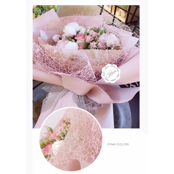 

KOREAN JARING ROLL KERTAS BUKET BUNGA (1 ROLL)/ FLOWER WRAP/ PEMBUNGKUS BUNGA HAND BOUQUET