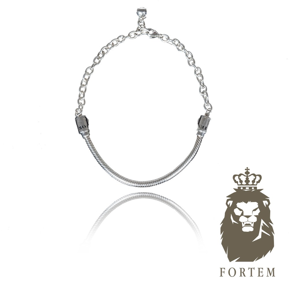 Gelang perak & kulit Pandora lookalike