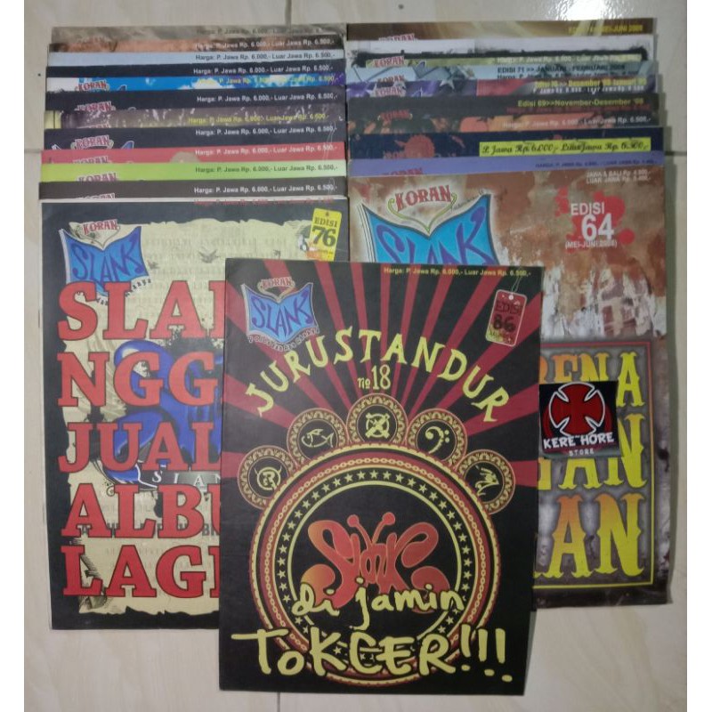 Koran - Koranan Slank.   (Buku Majalah Novel).