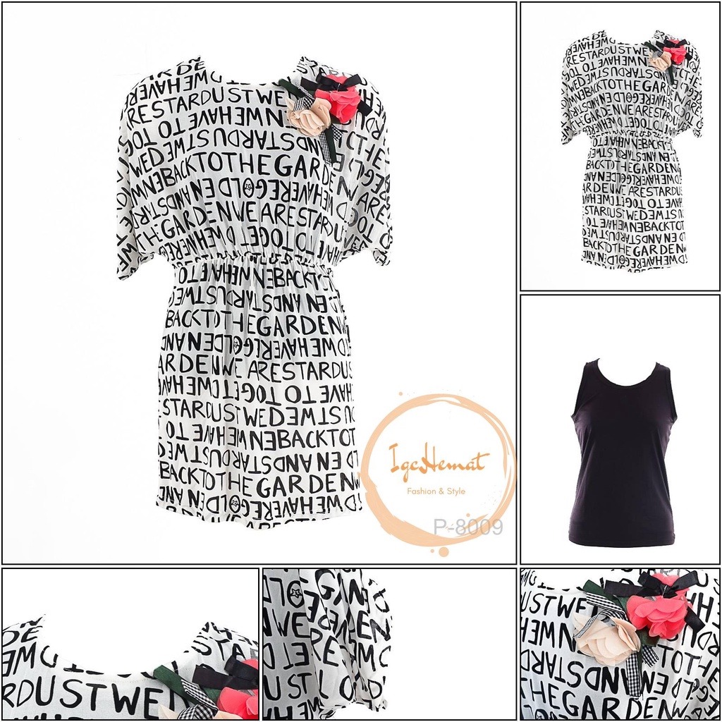 KAOS OBLONG PEREMPUAN/CHILDREN CLOTHES LENGAN PENDEK MIXIT[P8009]