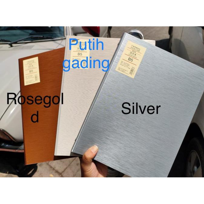 

Monggo] Map Binder Looseleaf B5 Cover Metalic Tebal Wengu