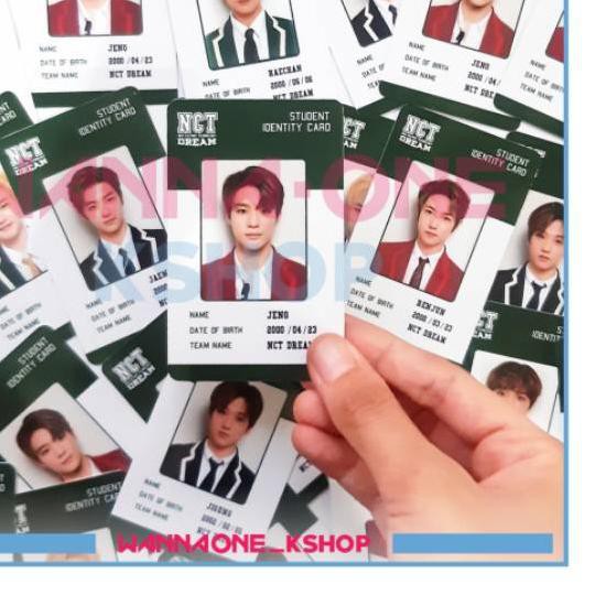 SUPER MURAH - NCT dream id card back to school kit photocard