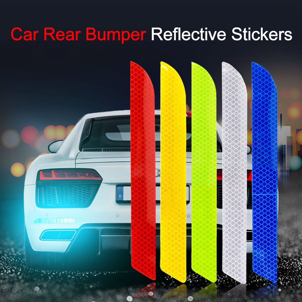 1Pcs car open reflector with warning door sticker front and rear bar rear view mirror door 3M material reflective sticker