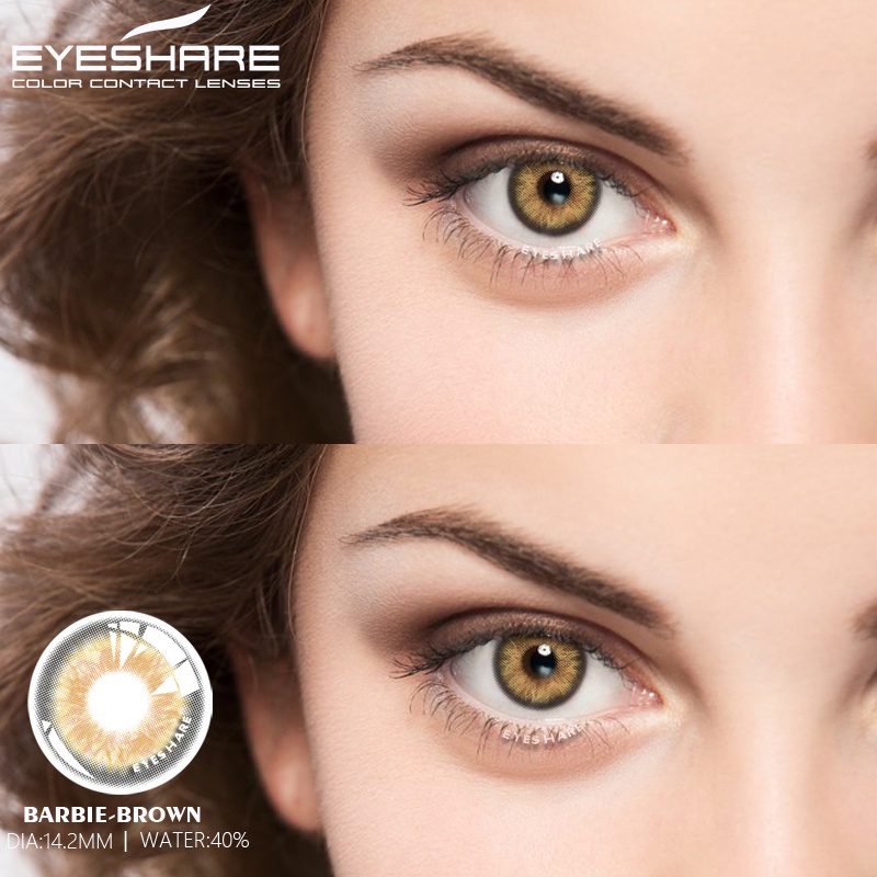 [✅COD] Softlens Murah Lensa Kontak Warna Alami RICH GIRL Untuk Riasan Soflens Mata Normal Lensa Kontak Hijau Grey Cokelat