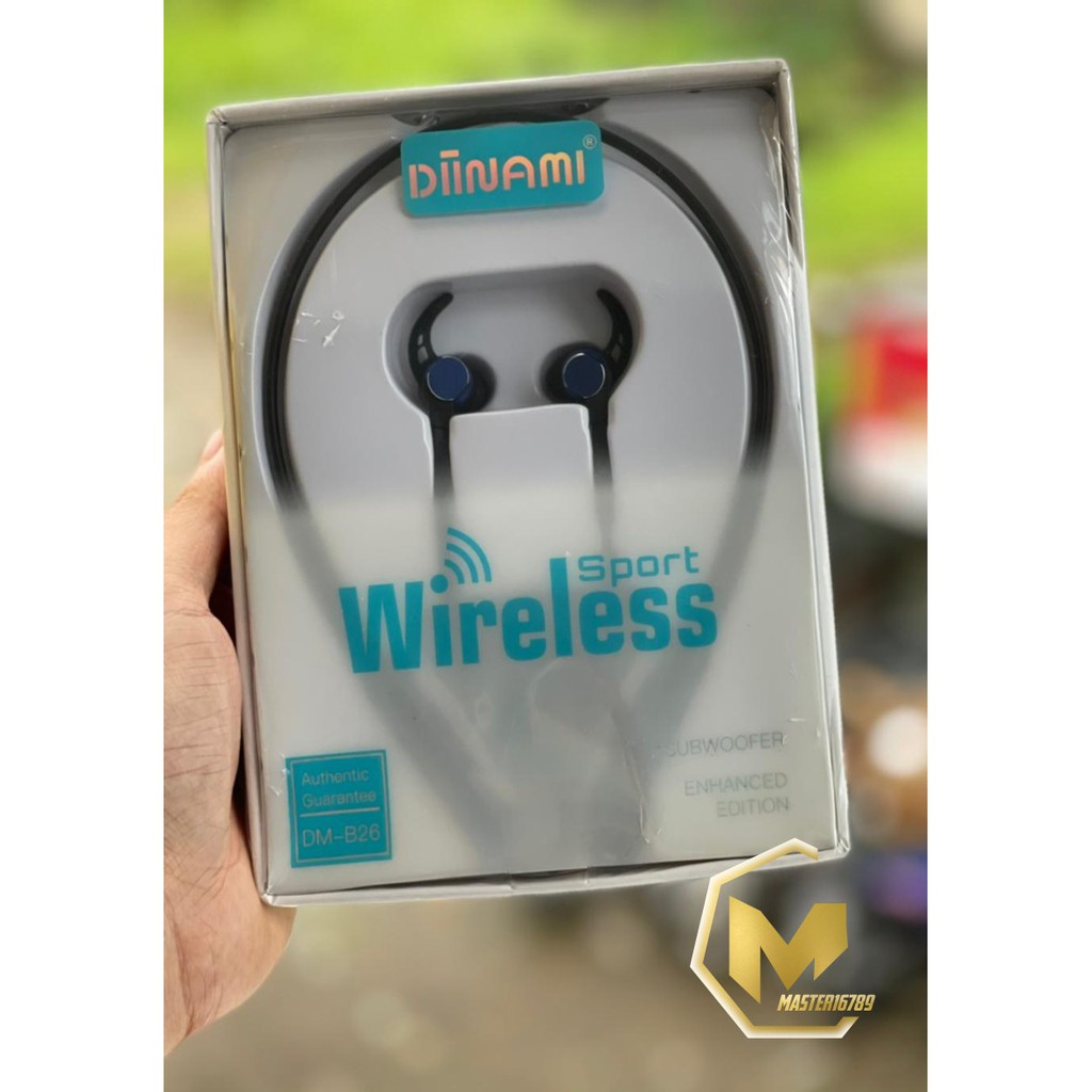 BM052 Headset headsfree Bluetooth ORIGINAL DIINAMI SPORT B26 SUPERBASS FOR ALL SMARTPHONE MA1106