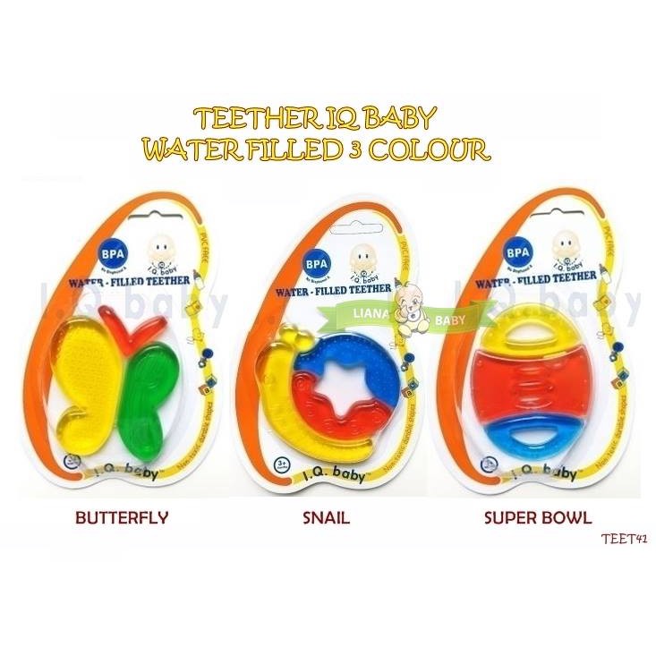 TEET41 TEETHER IQ BABY WATER FILLED 3 COLOUR GIGITAN BAYI