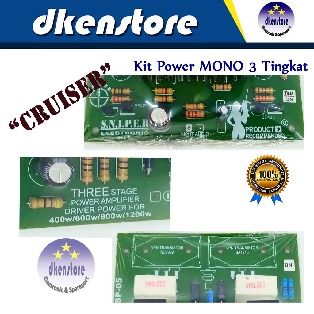 Kit Power Mono 3 Tingkat CRUISER 400w/600w/800w/1200w
