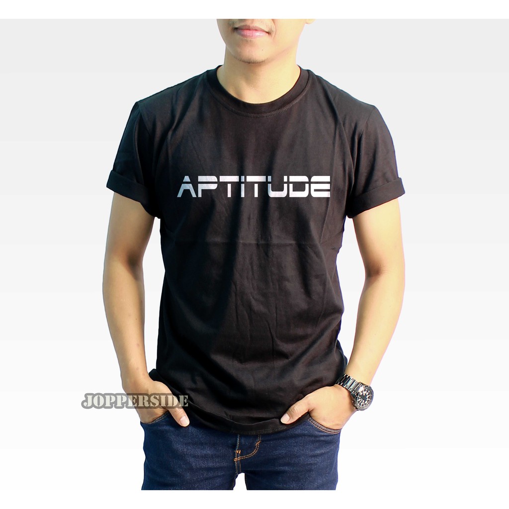 JOPPERSIDE TSHIRT KAOS DISTRO TULISAN APTITUDE PRIA ORIGINAL PREMIUM TS23